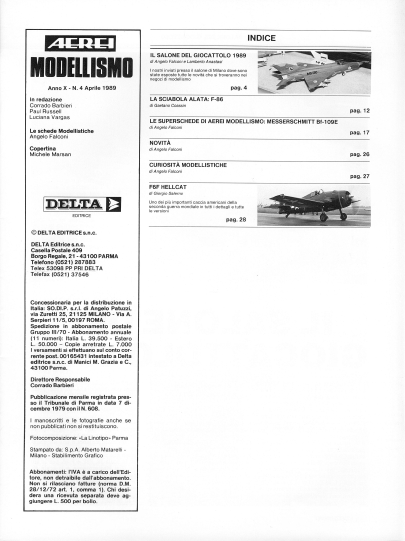 Aerei Modellismo 1989-04